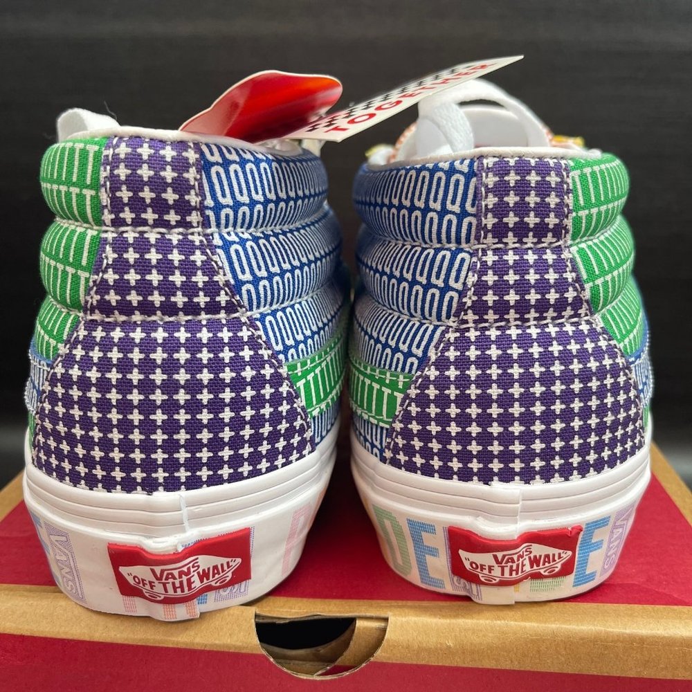 NEW Vans Sk8 Mid Pride LGTBQ womens size 8 classic shoes sneakers PRIDE - Picture 5 of 11